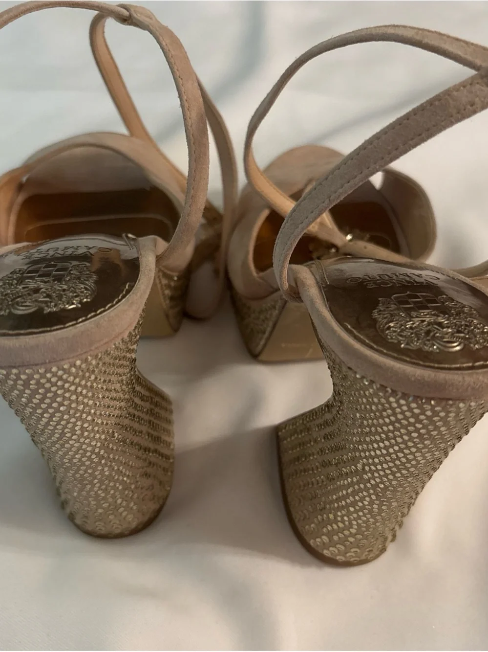 Vince Camuto Crystal Platform Heels